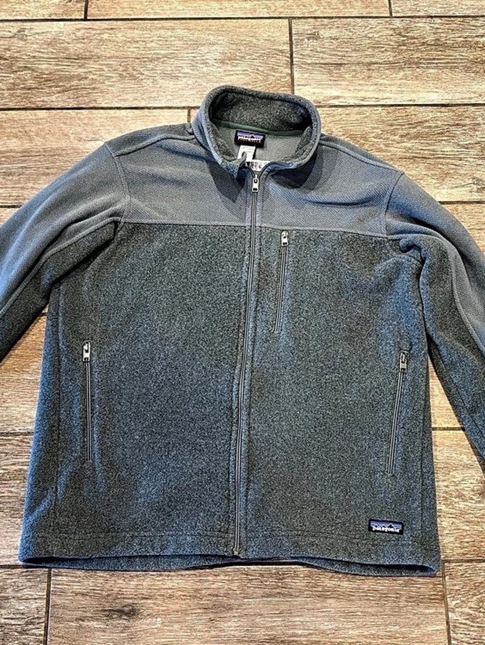 Patagonia Synchilla Gray Fleece Jacket Size Large
